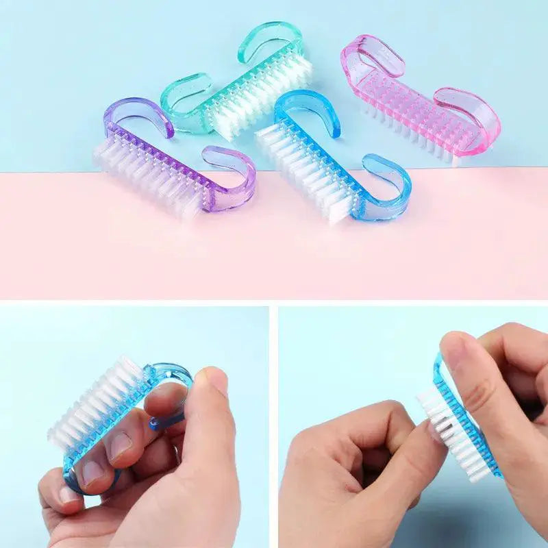 Vibrant Nail Brush Set For Manicure And Pedicure Brushes