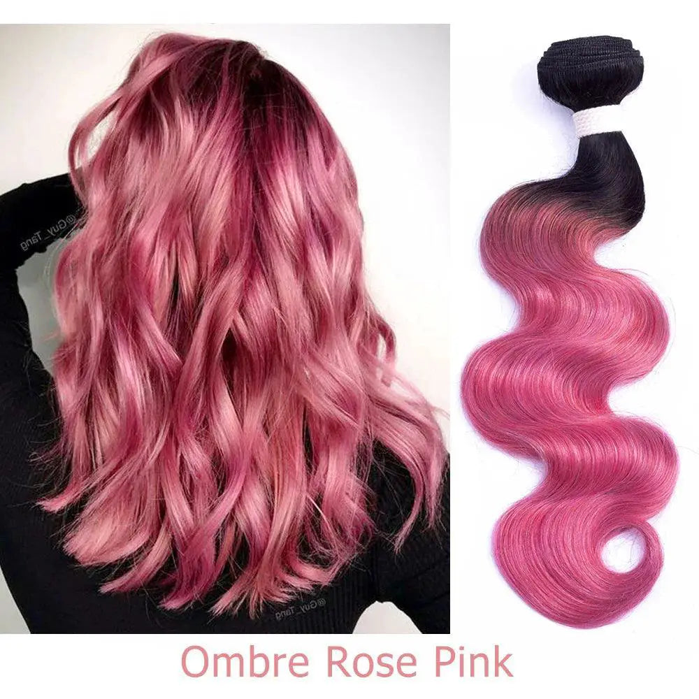 Vibrant Ombre Human Hair Extensions Bobbi Collection