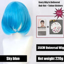 Vibrant Ombre Short Bob Wig: Bold Colors High Quality Hair