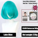 Vibrant Ombre Short Bob Wig: Bold Colors High Quality Hair