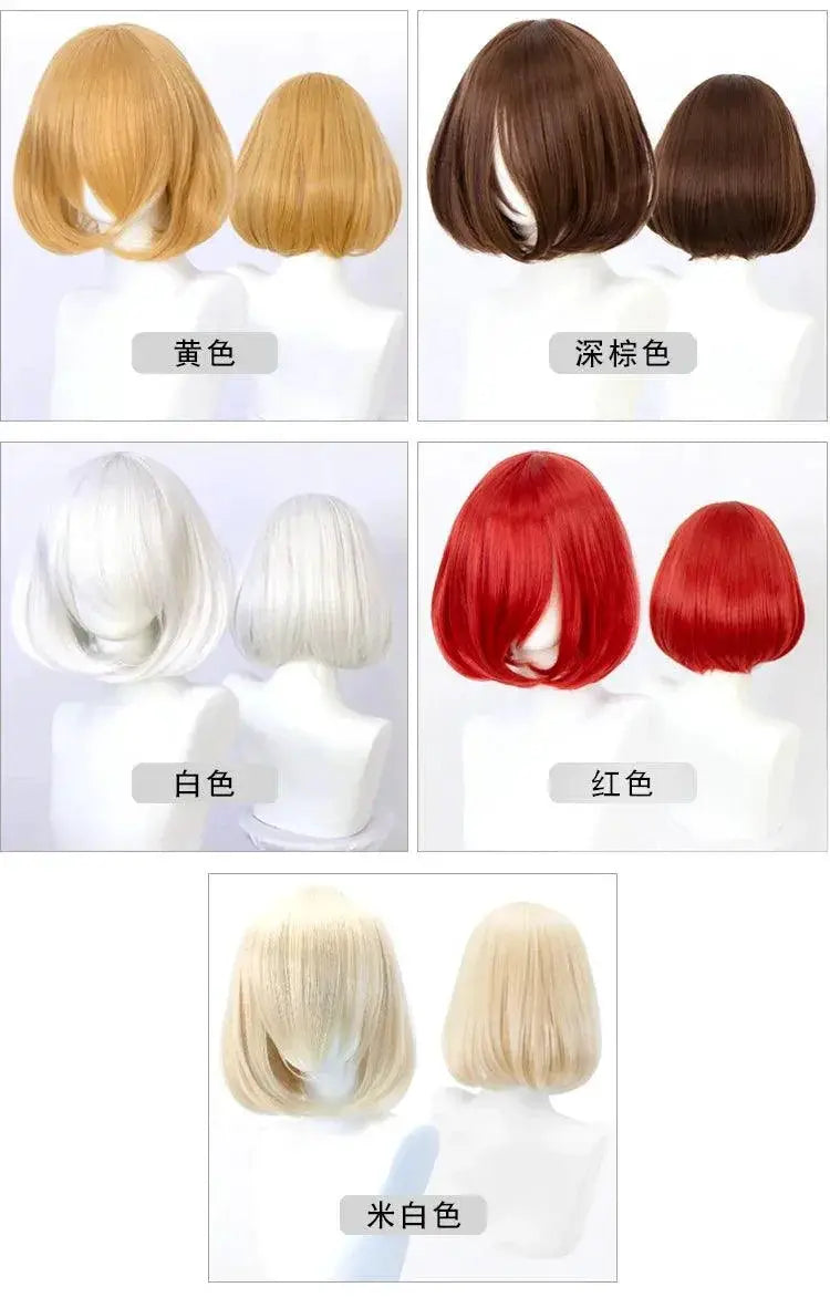 Vibrant Ombre Short Bob Wig Bold Colors High Quality Hair