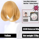 Vibrant Ombre Short Bob Wig: Bold Colors High Quality Hair