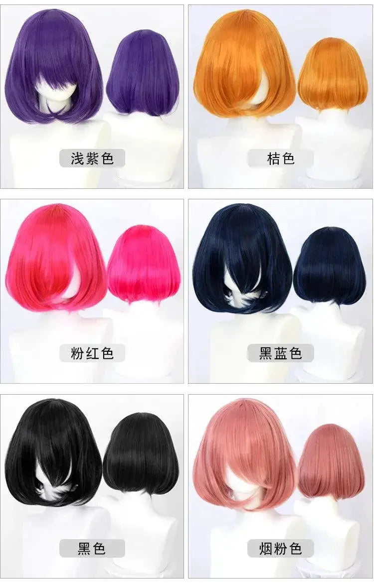 Vibrant Ombre Short Bob Wig Bold Colors High Quality Hair