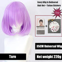Vibrant Ombre Short Bob Wig: Bold Colors High Quality Hair