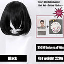 Vibrant Ombre Short Bob Wig: Bold Colors High Quality Hair