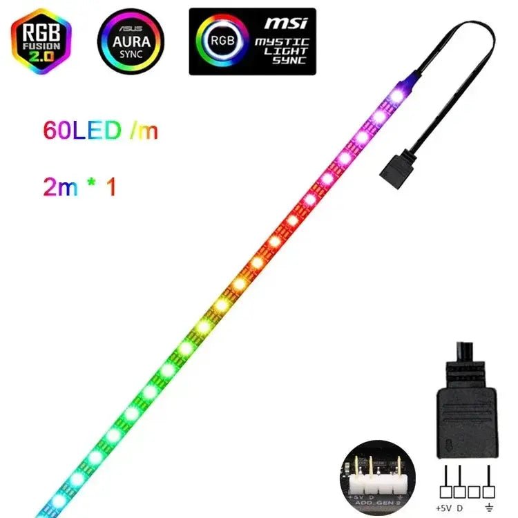 Vibrant Pixel RGB LED Strip for PC Rigs