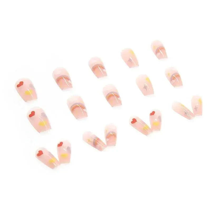 Vibrant Rainbow Ballerina Nail Art Set For Fun Styles