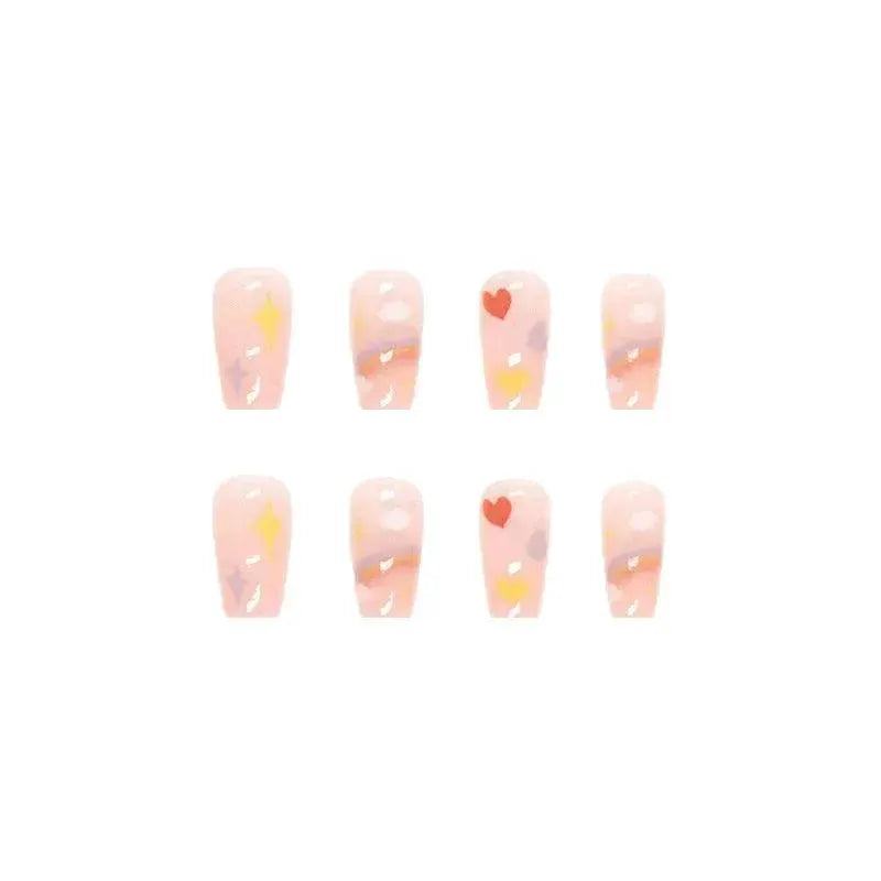 Vibrant Rainbow Ballerina Nail Art Set For Fun Styles