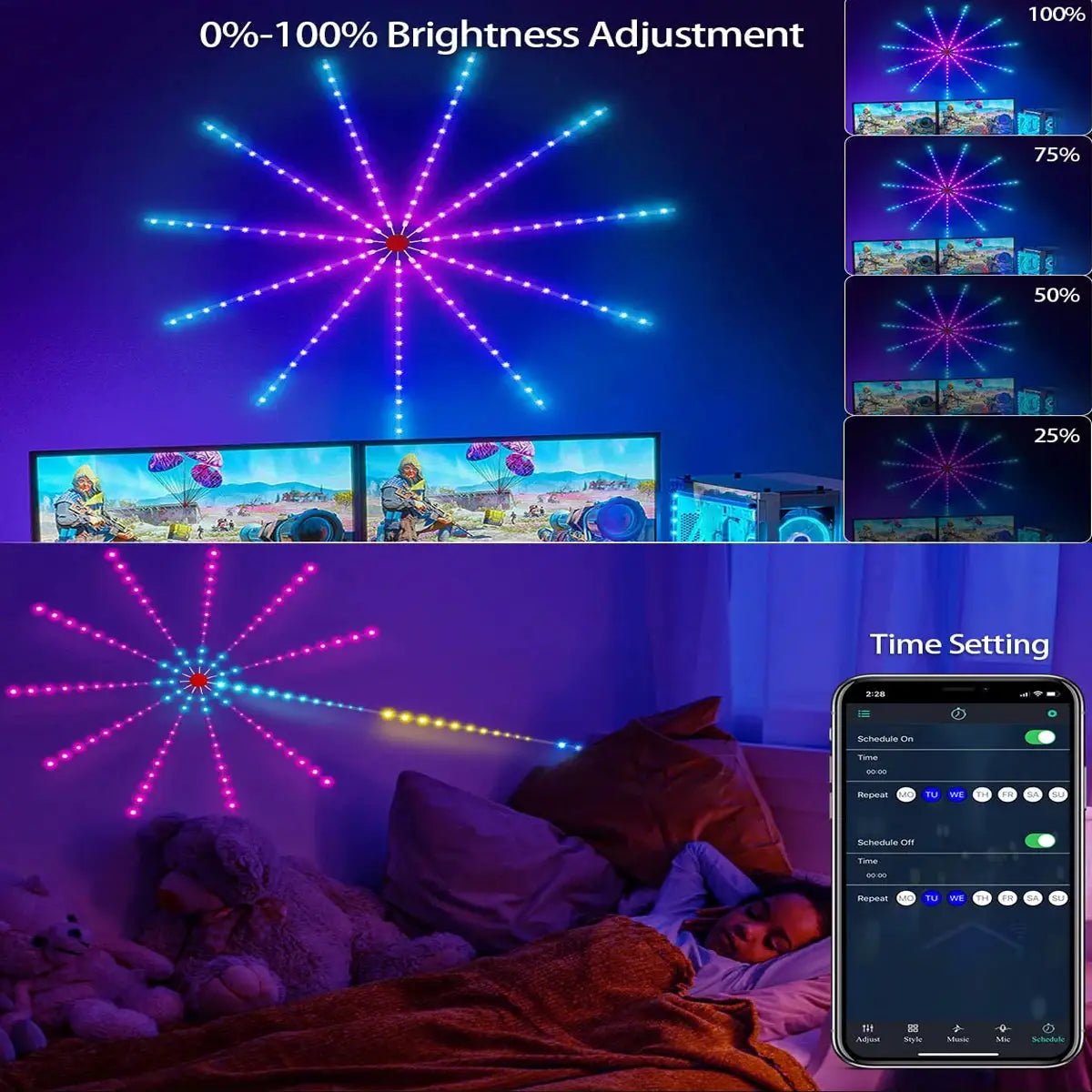 Vibrant RGBIC String Lights for Parties