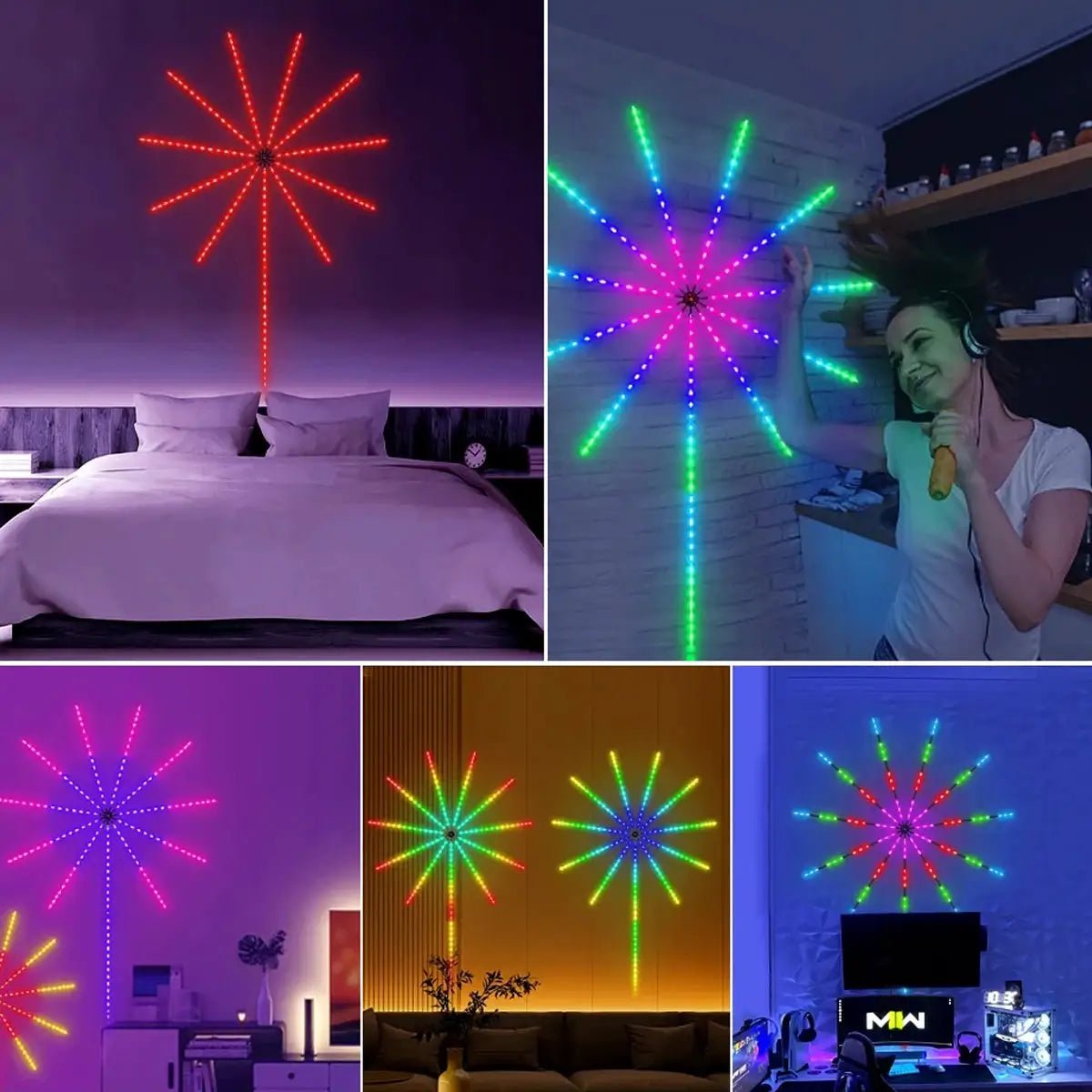 Vibrant RGBIC String Lights for Parties