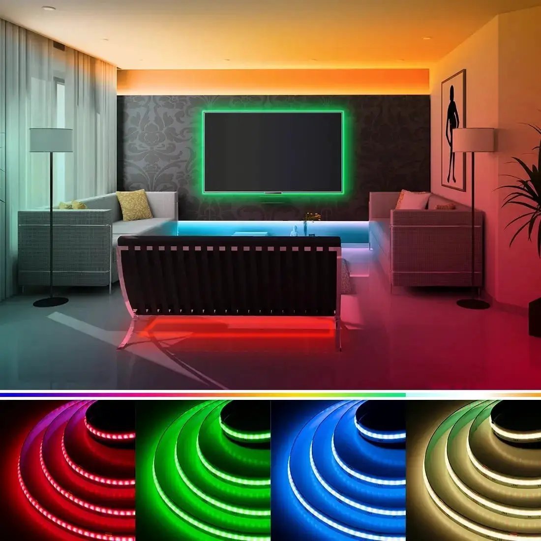 Vibrant RGBW LED Strip for Home Decor