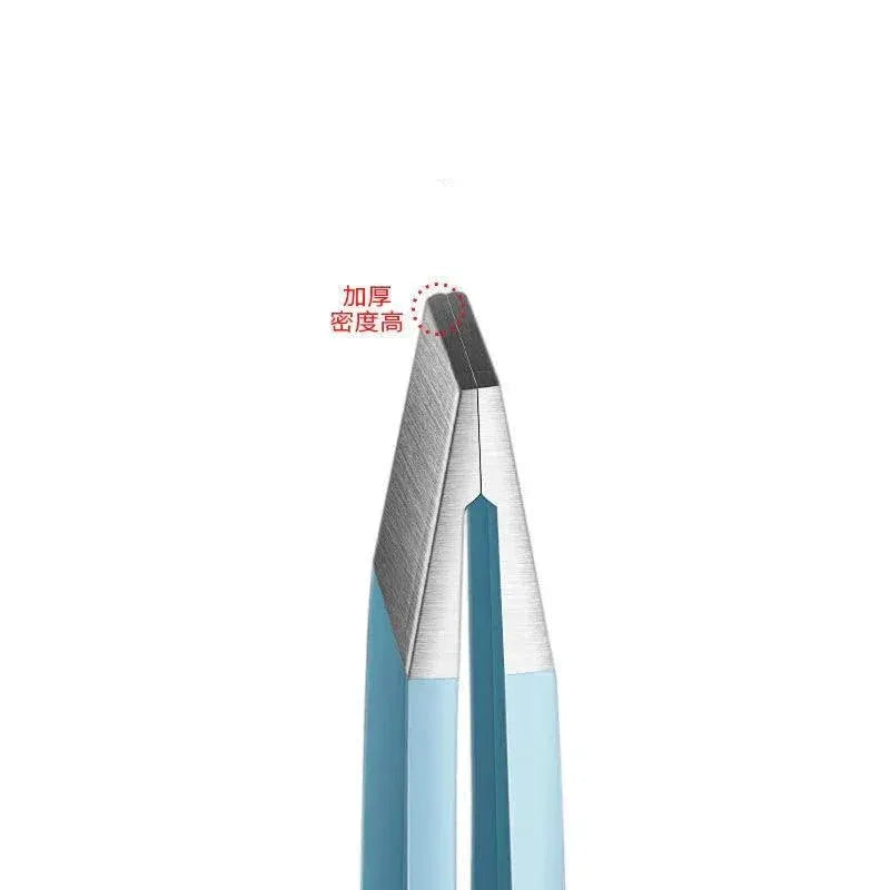 Vibrant Stainless Steel Eyebrow Tweezer Set For Hair Removal