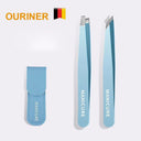 Vibrant Stainless Steel Eyebrow Tweezer Set for Hair Removal