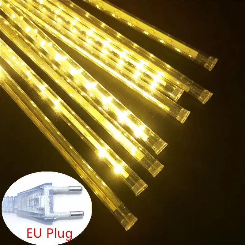 Vibrant Waterproof Meteor Shower LED Outdoor String Lights - OurLum.com