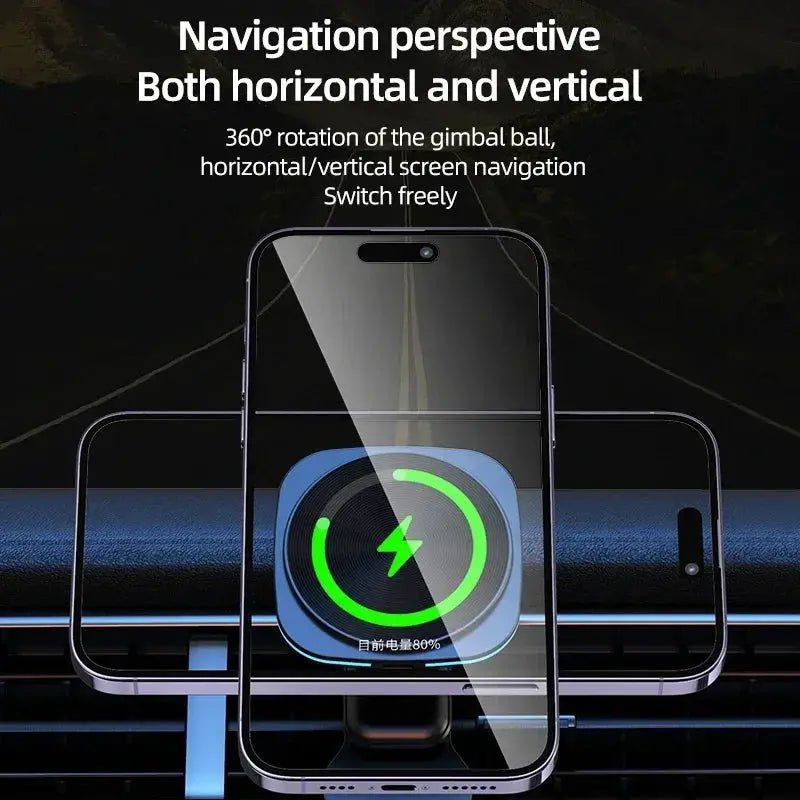 VIKEFON Magnetic Wireless Car Mount 15W
