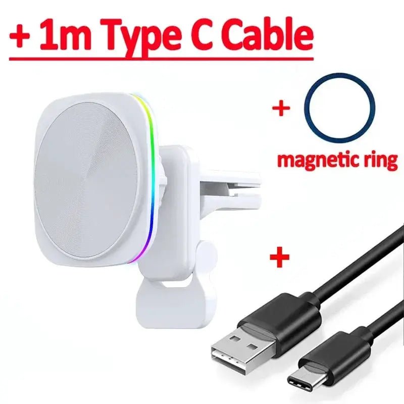 VIKEFON Magnetic Wireless Car Mount 15W