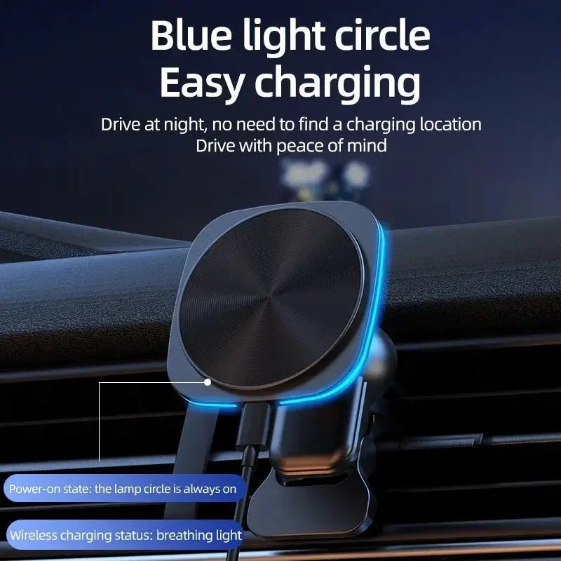VIKEFON Magnetic Wireless Car Mount 15W