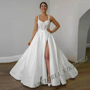 Elegant Satin Wedding Dress For Ceremony