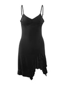 Vintage Black Ruffle Sundress Chic Summer Fashion Essential