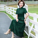 Elegant Vintage Dress for Mature Women