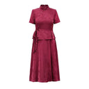 Elegant Vintage Dress for Mature Women