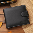 Vintage Cow Leather Zipper Wallet with Free Engraving Gift