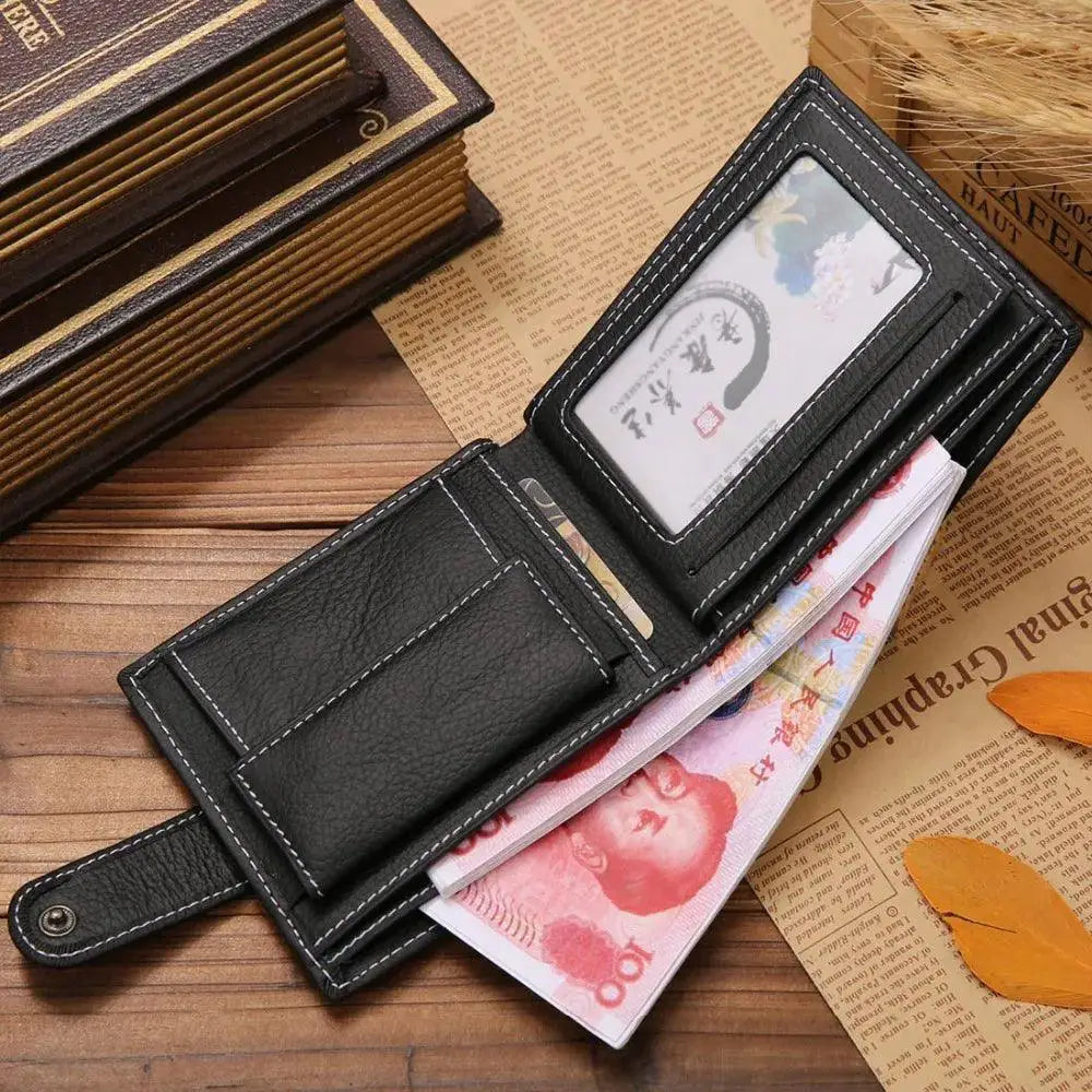Vintage Cow Leather Zipper Wallet With Free Engraving Gift