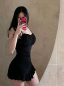 Vintage Fishtail Camisole Dress Stylish Summer Chic Look