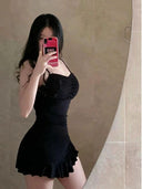 Vintage Fishtail Camisole Dress Stylish Summer Chic Look