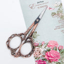 Vintage Floral Cuticle Scissors High-Quality Steel Tool