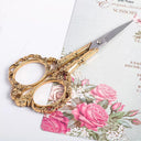 Vintage Floral Cuticle Scissors High-Quality Steel Tool