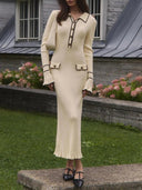 Vintage High Waist Maxi Dress Timeless Elegance & Sophistication
