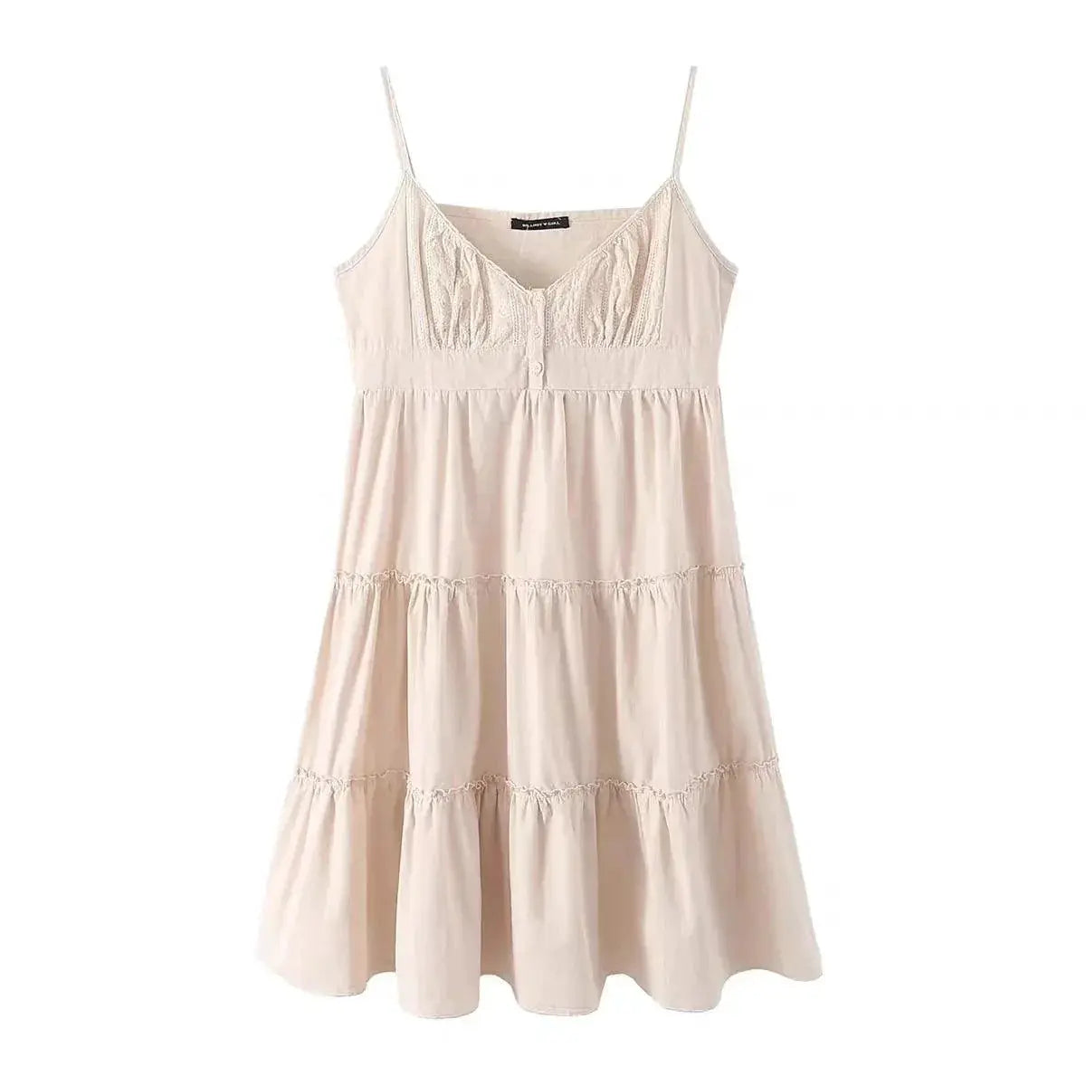 Vintage Lace Sling Dress Elegant Summer Fashion Style