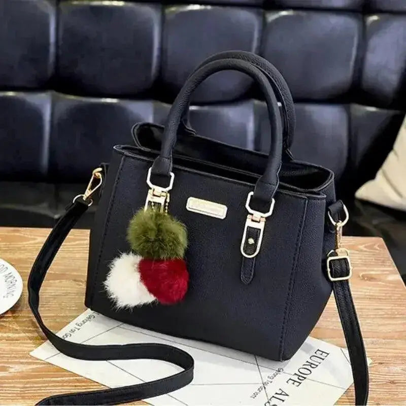 Vintage PU Leather Ladies Handbag Crossbody Tote Waterproof