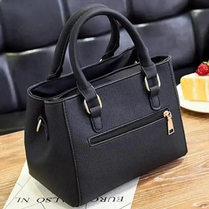 Vintage PU Leather Ladies Handbag Crossbody Tote Waterproof