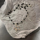 Vintage Leather Star Pendant Necklace Trendy Unisex Jewelry