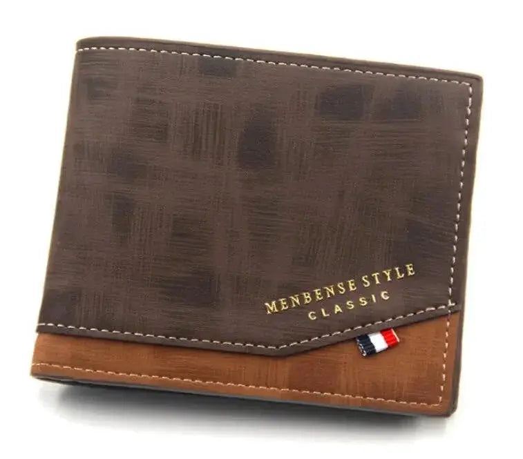 Vintage Men's Leather Wallet Stylish Multi Compartment Purse