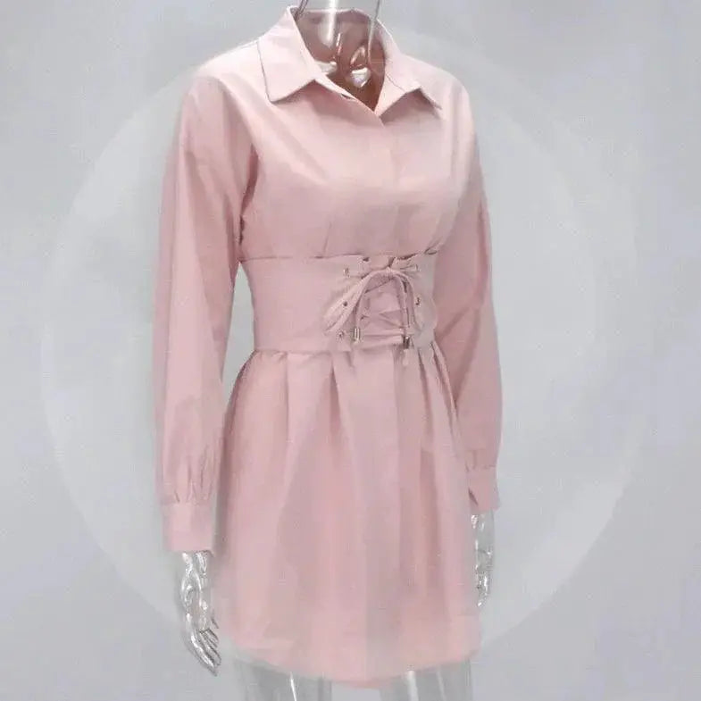 Vintage Pink Party Dress For Elegant Street Style Fashion