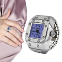 Vintage Punk Finger Ring Watch Gothic Alloy Jewelry Design