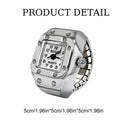 Vintage Punk Finger Ring Watch Gothic Alloy Jewelry Design