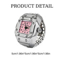 Vintage Punk Finger Ring Watch Gothic Alloy Jewelry Design