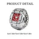 Vintage Punk Finger Ring Watch Gothic Alloy Jewelry Design