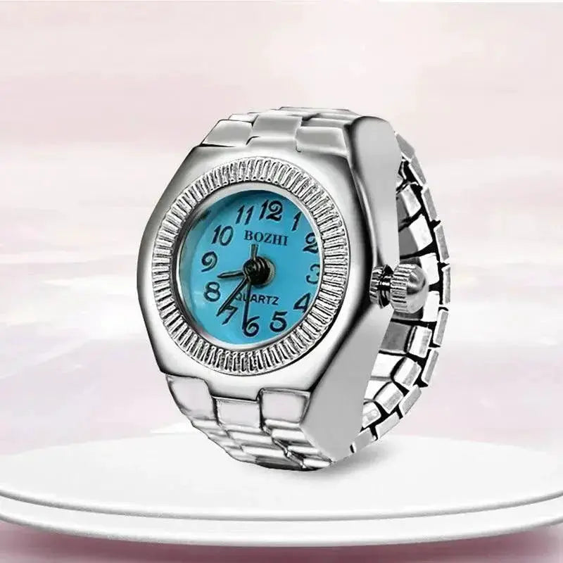 Vintage Punk Finger Ring Watch Gothic Alloy Jewelry Design