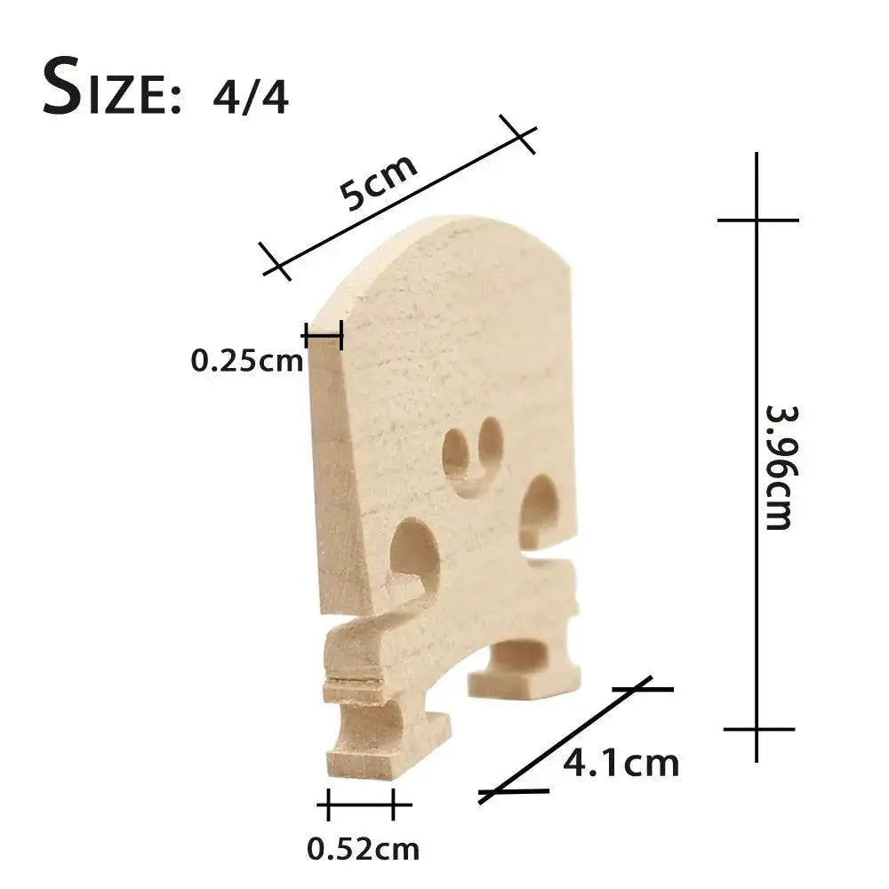 Violin Bridge Maple Wood For 4/4 3/4 1/2 1/4 1/8 Size