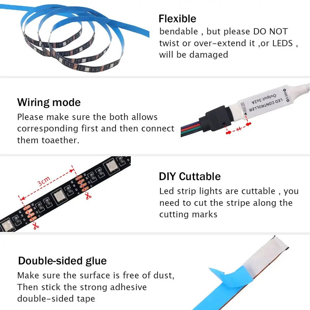 Vivid Color LED Strip for TV Backlight