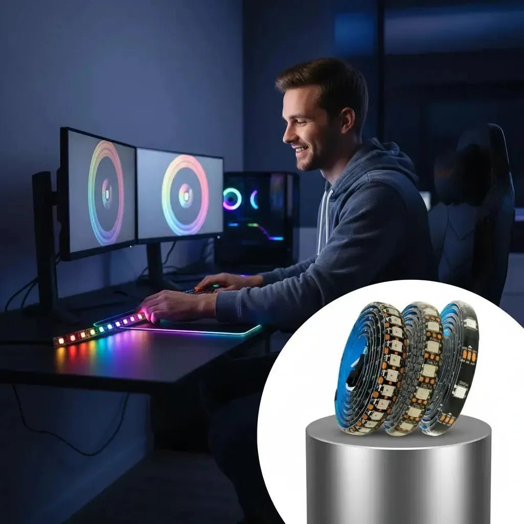 Vivid LED Strip for Living Room Ambience