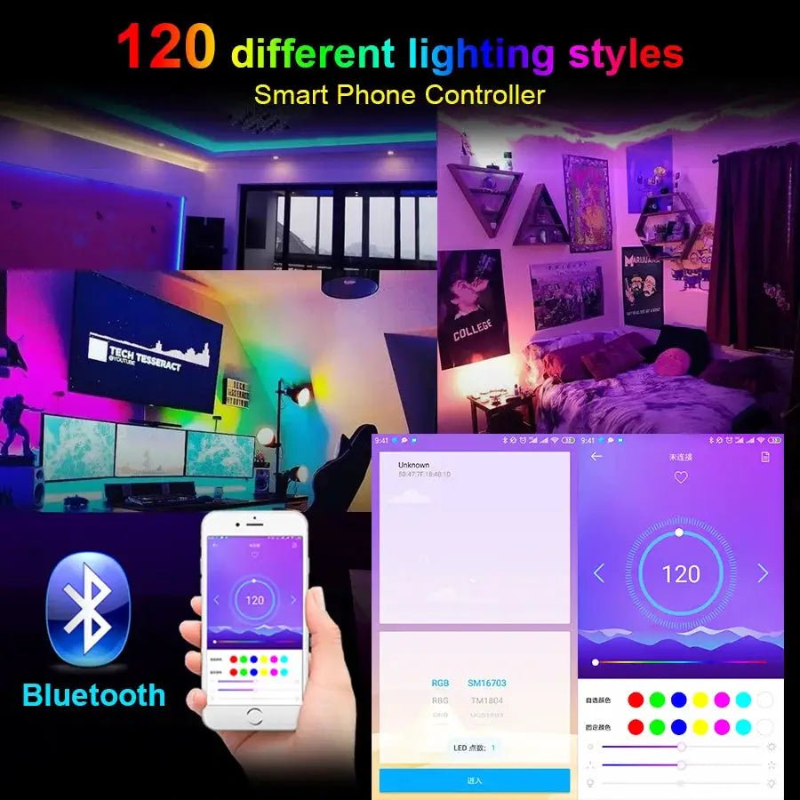 Vivid LED Strip Kit for Bedroom Ambience