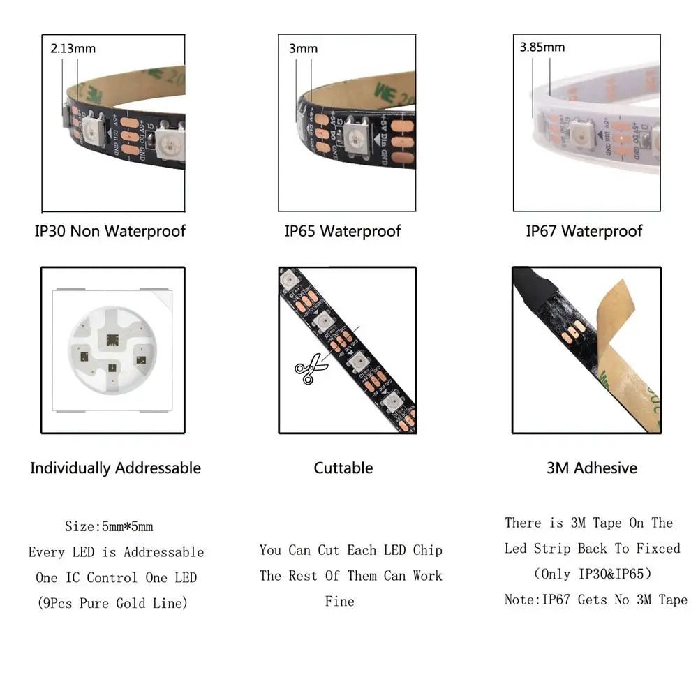Vivid LED Strip Kit for Bedroom Ambience