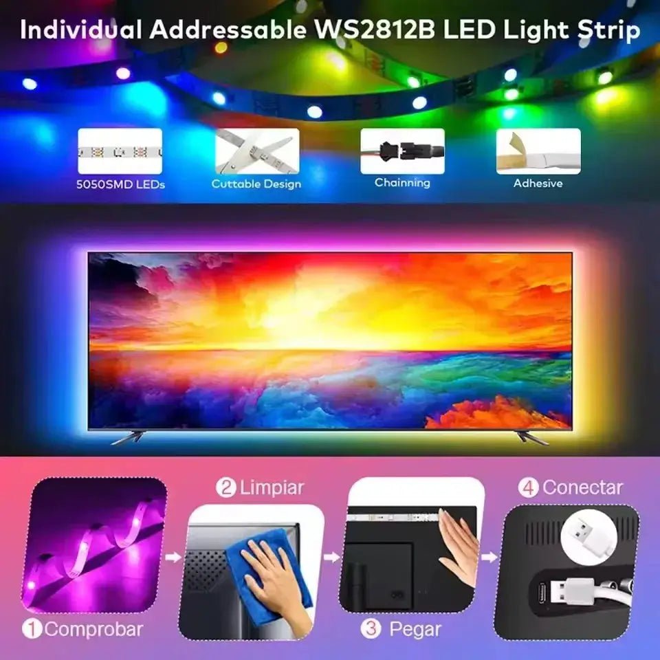 Vivid LED Strip Lights for Home Parties