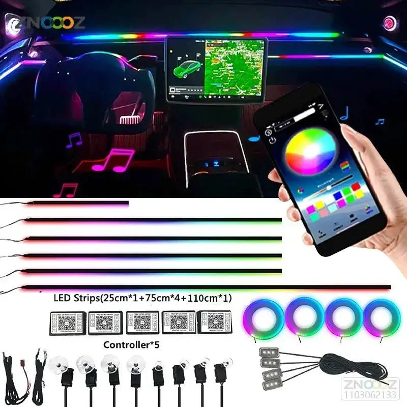 Vivid Mood Car Ambient Lights for Driver